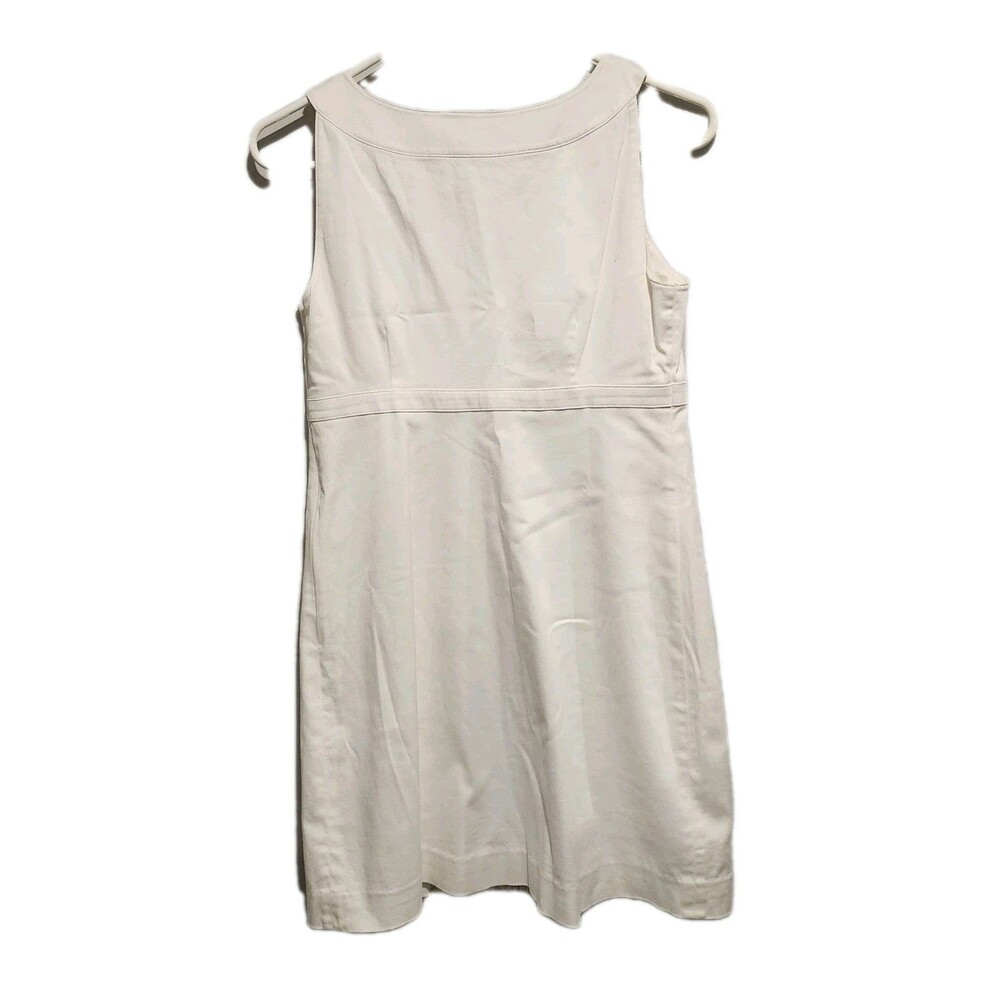 Lilly Pulitzer Ashlyn Sleeveless Shift Dress Resort White Gold Embroidery Size 2 - Picture 2 of 8